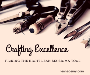 Crafting Excellence: Picking the Right Lean Six Sigma Tool
