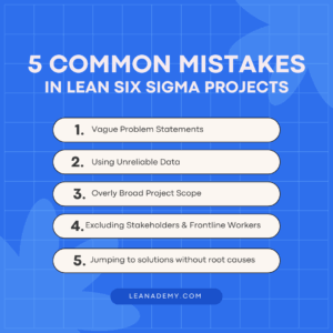 5 Common Mistakes in Lean Six Sigma Projects—and How to Avoid Them
